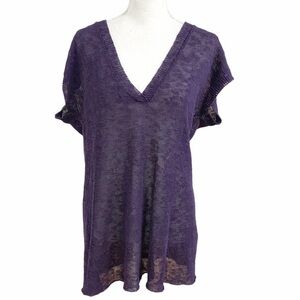 Eileen Fisher Purple Short Sleeve Tee